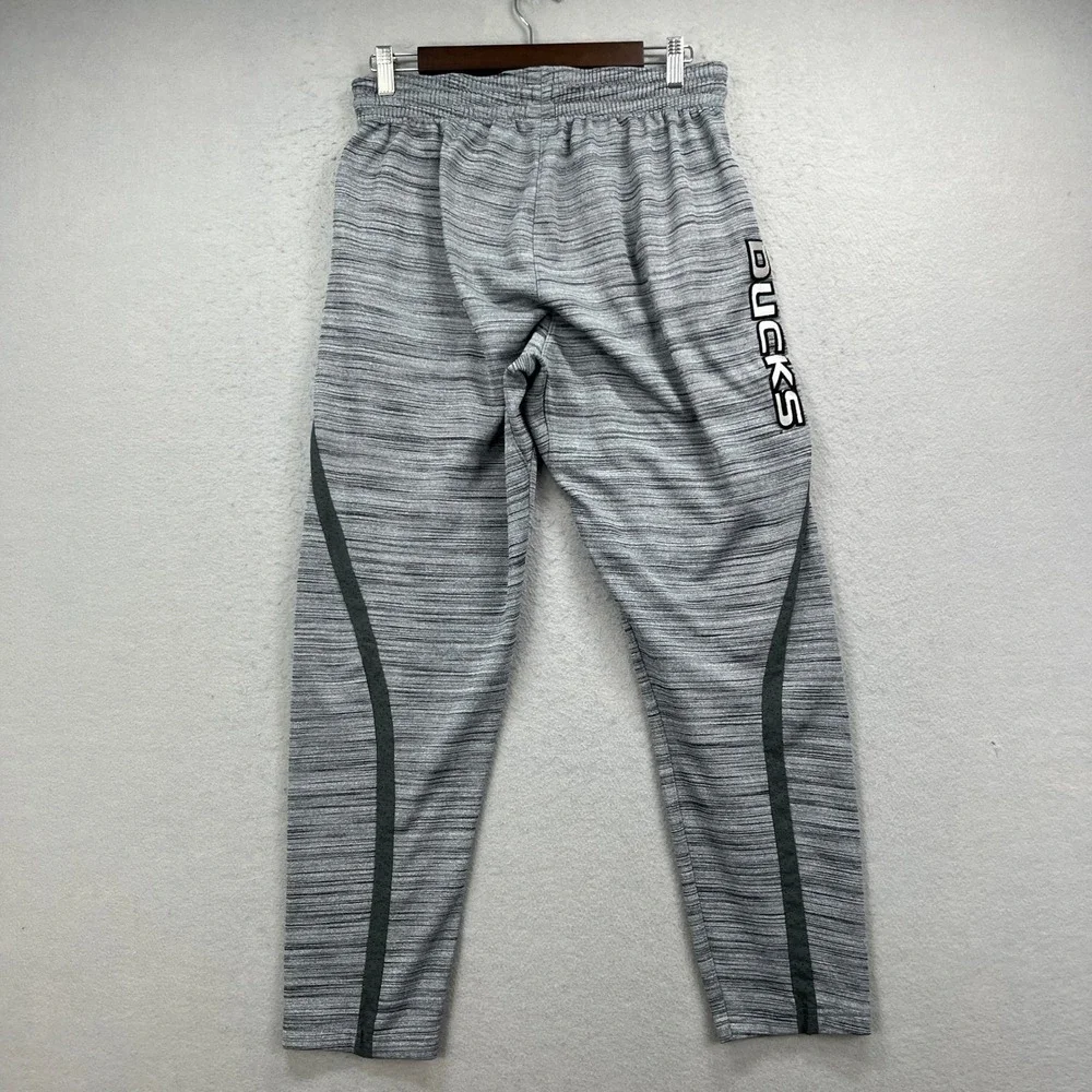 Nike Oregon Ducks Mens M Gray Therma-FIT Training Pants Joggers Sweats Athletic